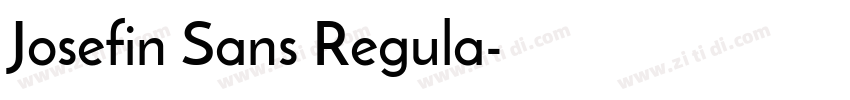 Josefin Sans Regula字体转换